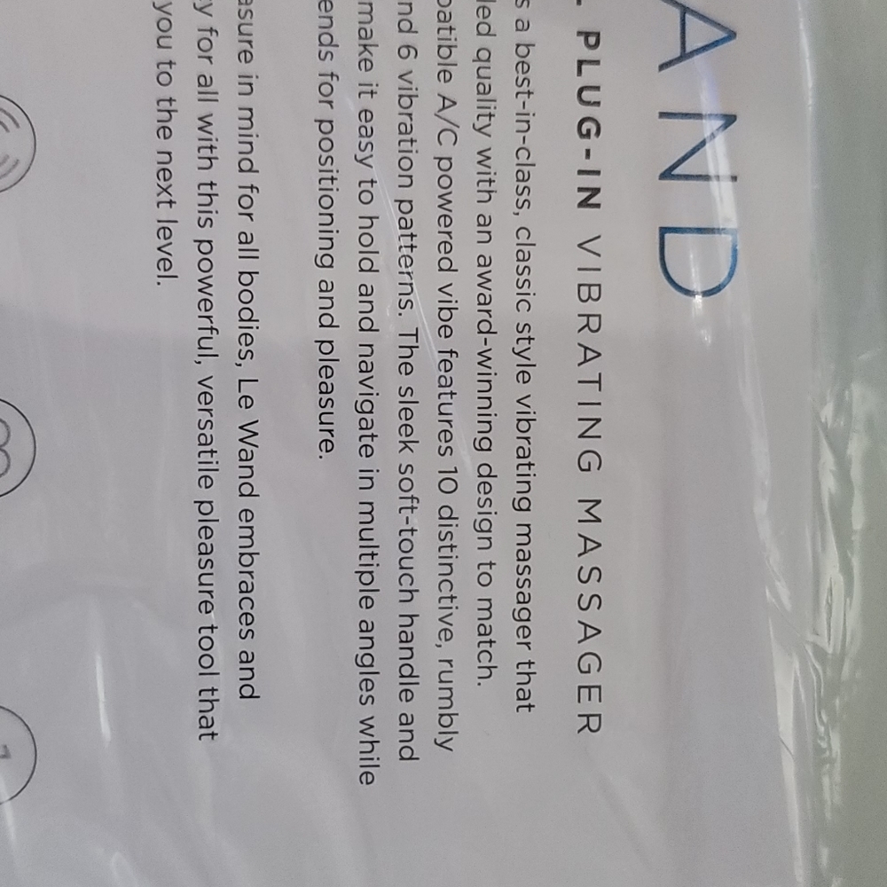 LeWand Plug-In Skyblue Massager - Picture 2 of 3